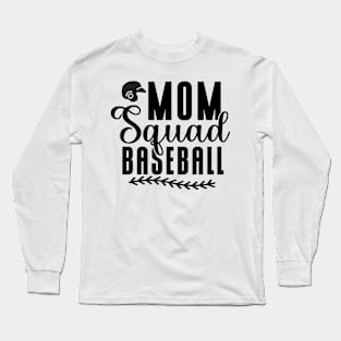 Mom squad baseball Long Sleeve T-Shirt